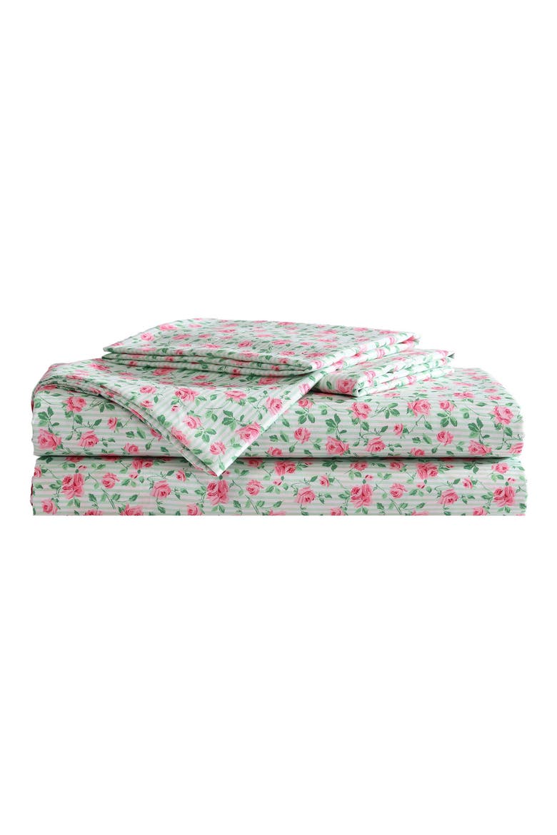 Flower Fun Sheet Set, Main, color, LIGHT PASTEL GREEN