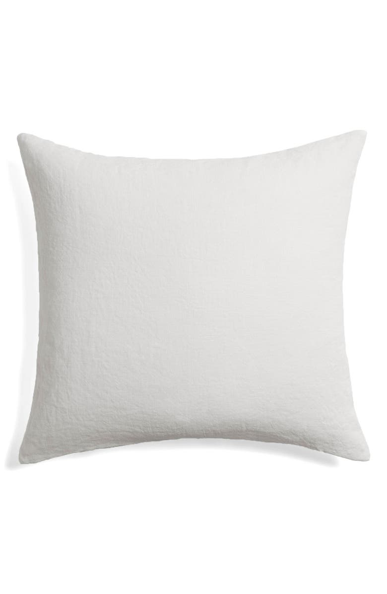 Parachute Linen Accent Pillow Cover, Main, color, Antique White