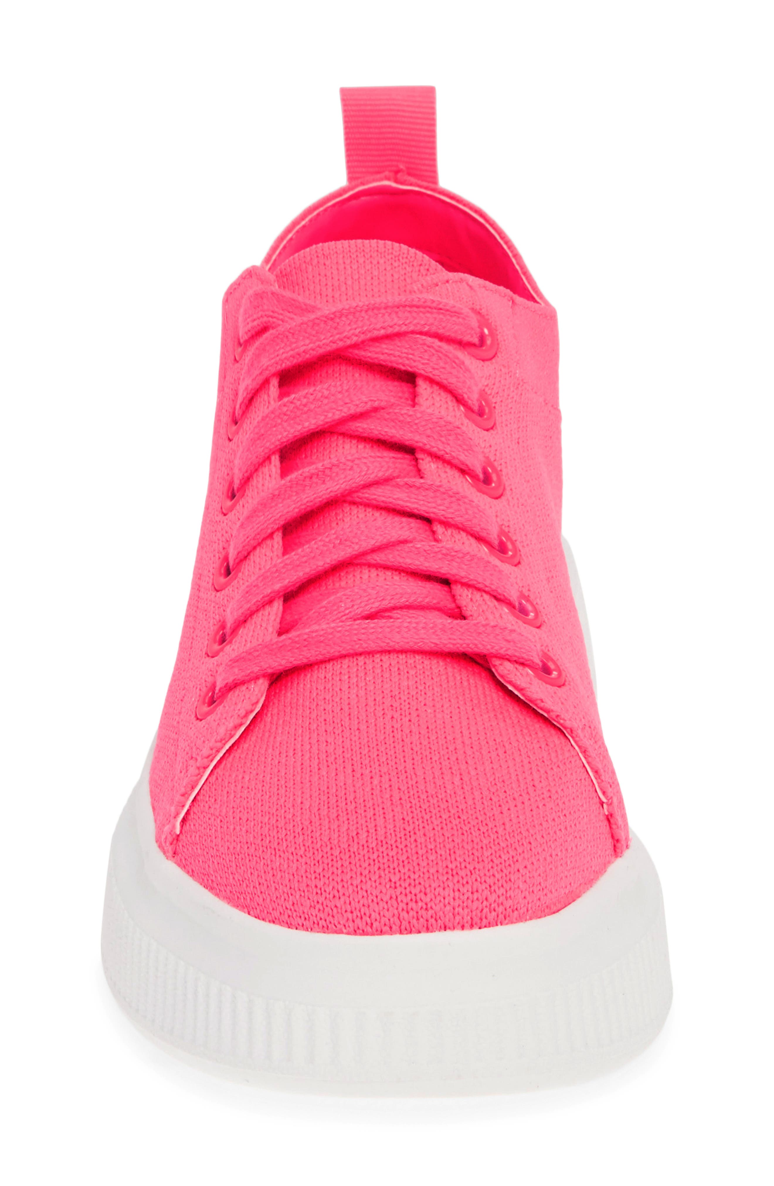 Sonny Sneaker, Alternate, color, NEON PINK FABRIC