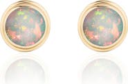 GOSHWARA Rock 'n' Roll 18k Gold Cabochon Stud Earrings