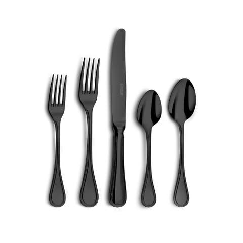 Le Perle Pvd Black 5 Piece Place Setting
