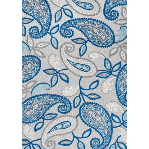 Julien Paisley High-Low Light Indoor/Outdoor Area Rug