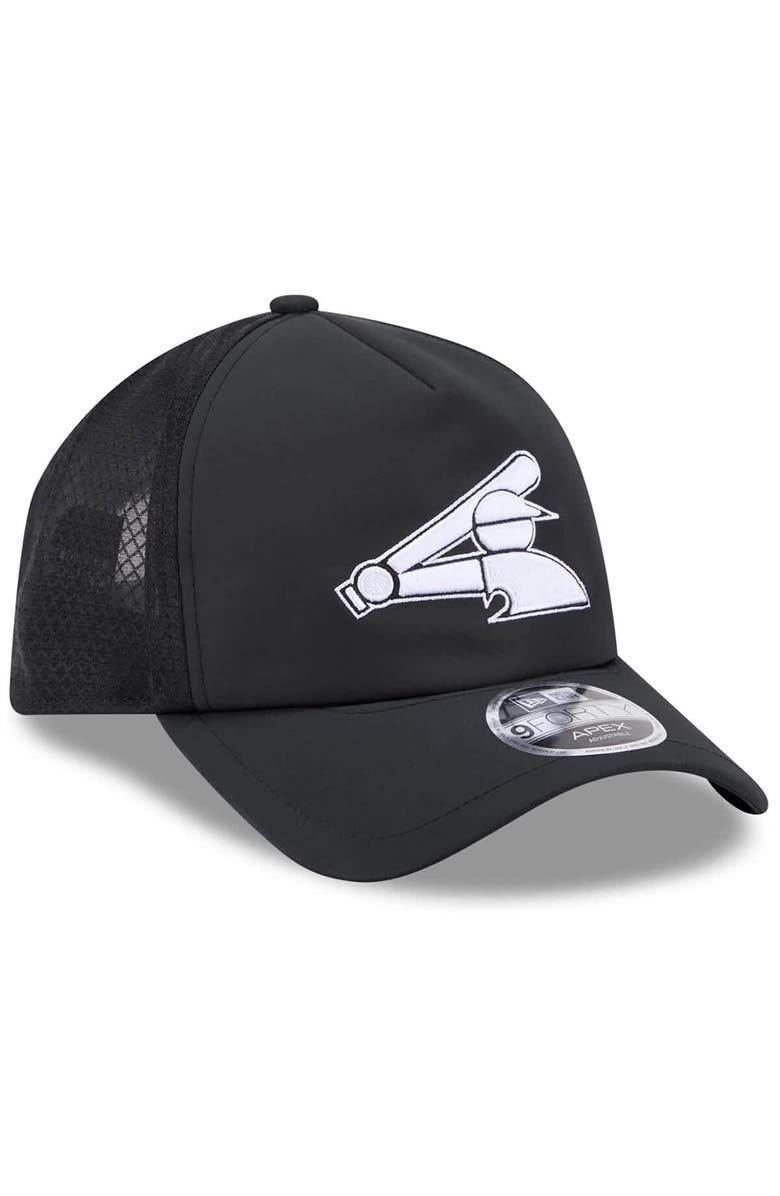 New Era Men's New Era Black Chicago White Sox 2026 Batting Practice Alternate Apex 9FORTY Adjustable Hat, Alternate, color, Black