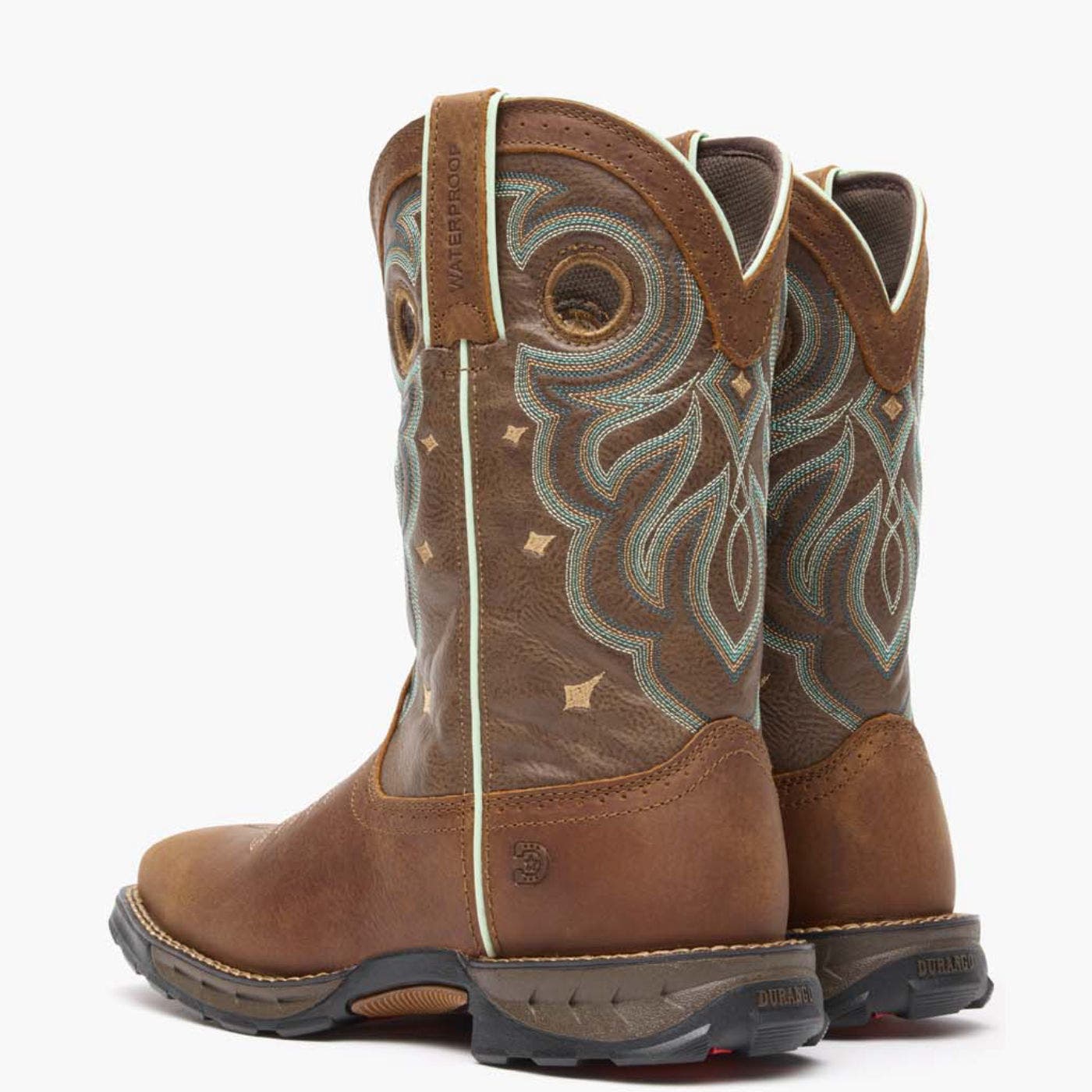 DURANGO Maverick Women
s Steel Toe Waterproof Western Work Boot, Alternate, color, Rugged Tan