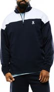 Psycho Bunny Gabe French Terry Quarter-Zip Pullover