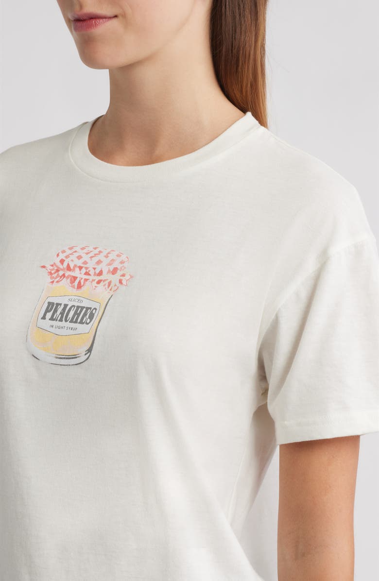 Vinyl Icons Peaches Graphic T-Shirt, Alternate, color, Marshmallow