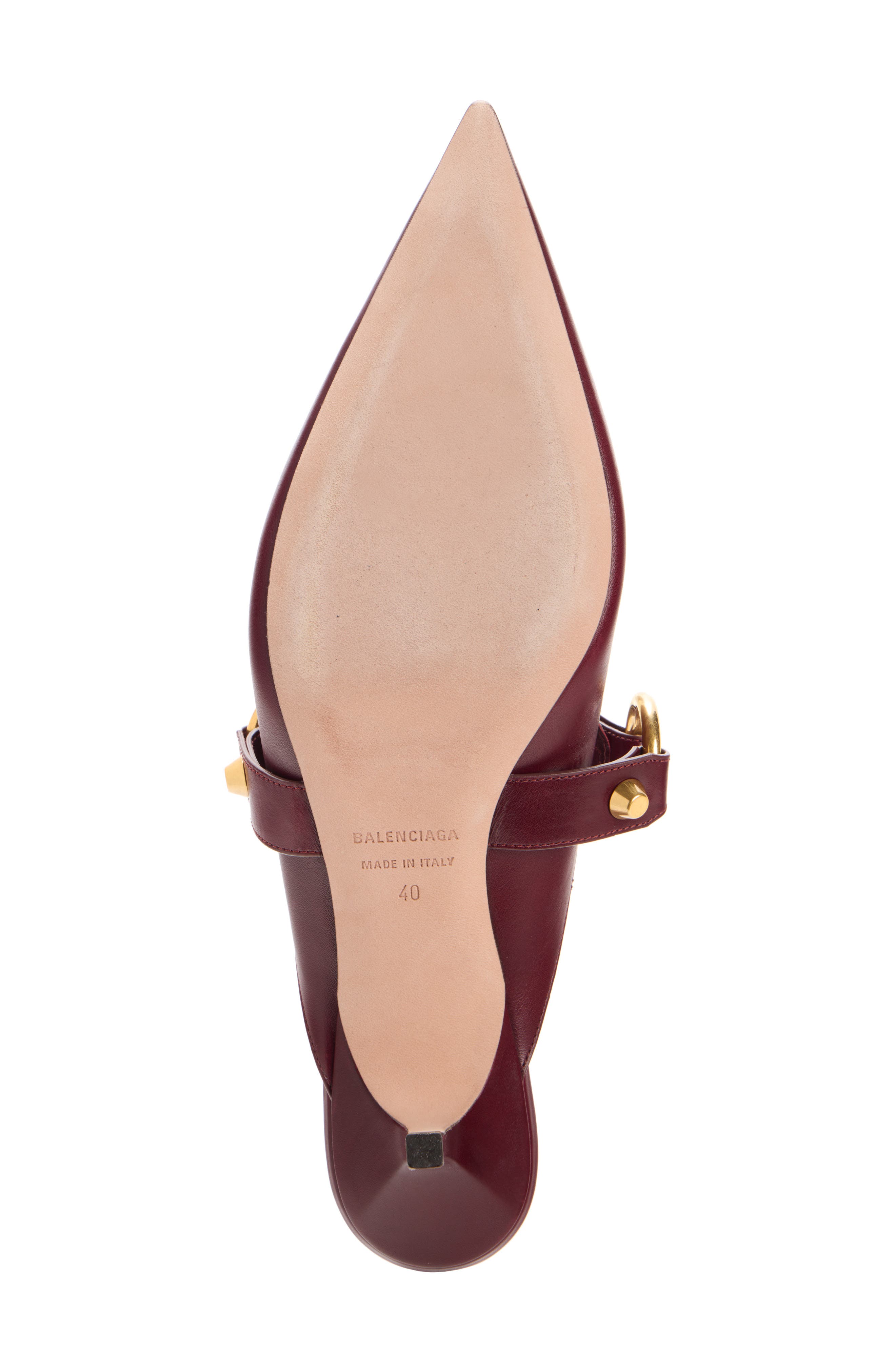 Balenciaga City Mule, Alternate, color, Bordeaux