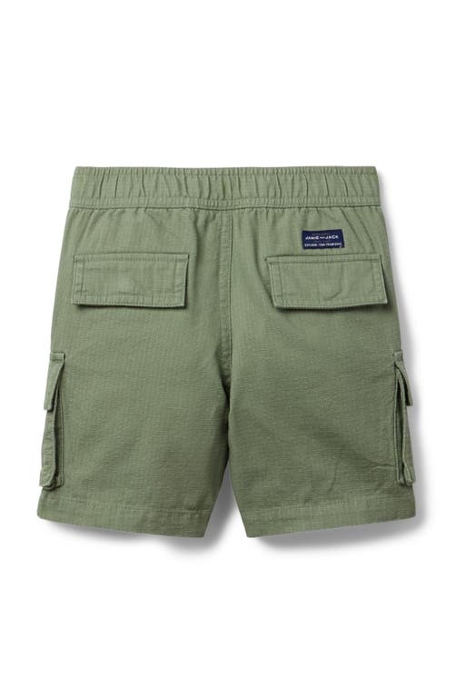 Janie And Jack The Cargo Pull-on Short In Green