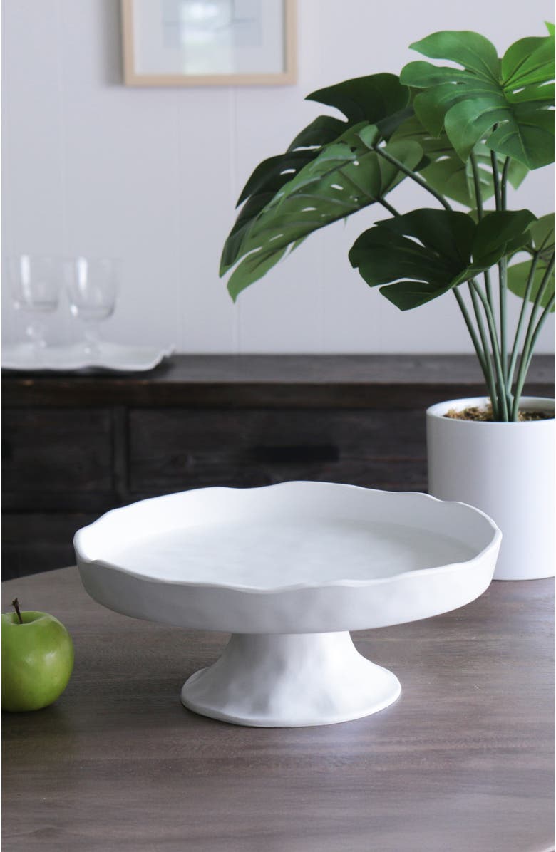 BEATRIZ BALL Collection Vida Nube Round Pedestal Cake Plate, Alternate, color, White