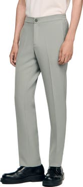 SANDRO Jersey trousers