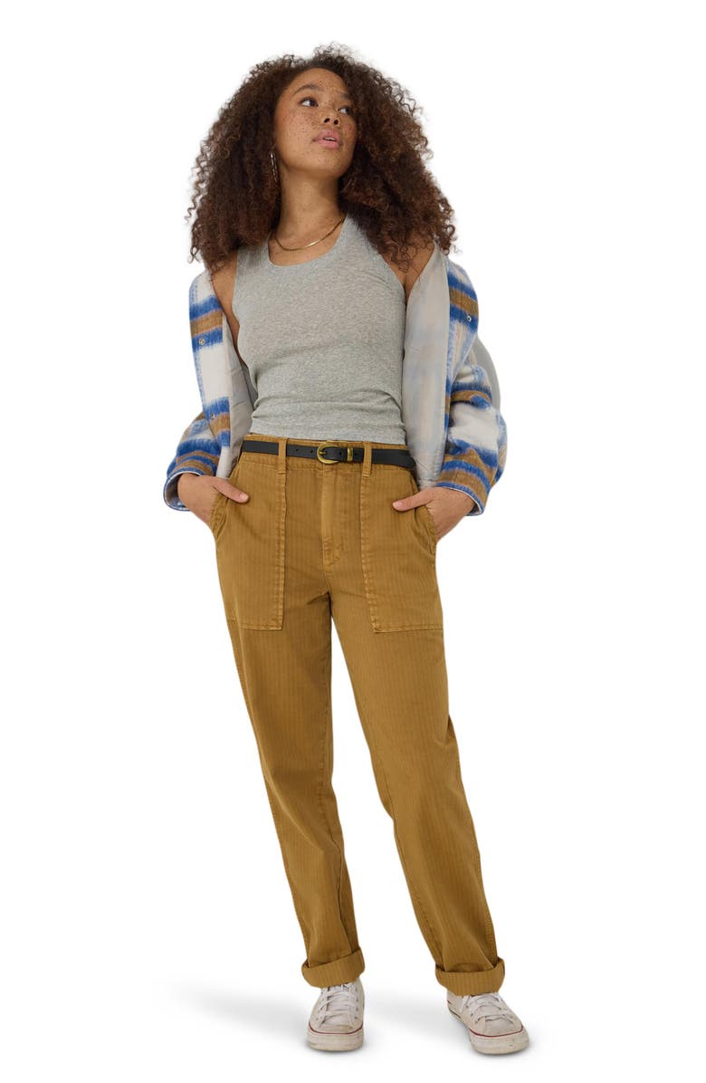 Lee Slouchy Utility Cotton Blend Pants, Alternate, color, Glazed Ginger