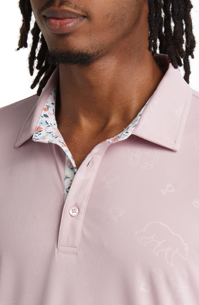 Swannies Crosby Bear Print Golf Polo, Alternate, color, 