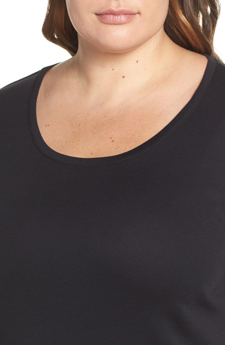 Caslon<sup>®</sup> Melody Long Sleeve Scoop Neck Tee, Alternate, color,