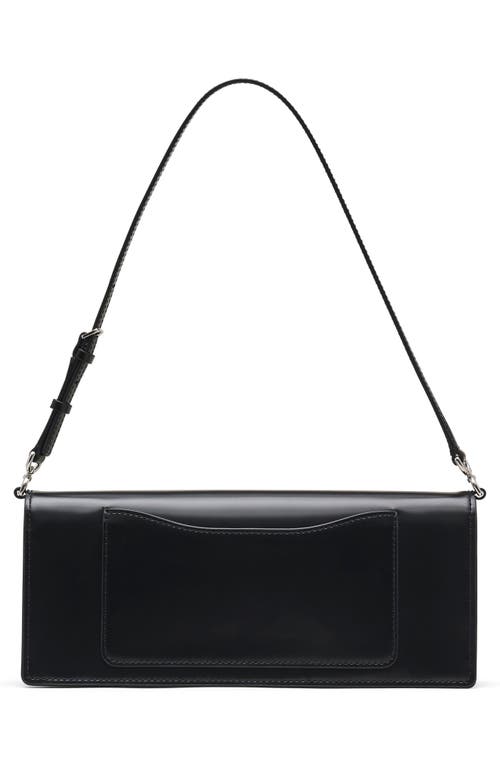 Marc Jacobs The Mirror Leather Shoulder Bag In Black