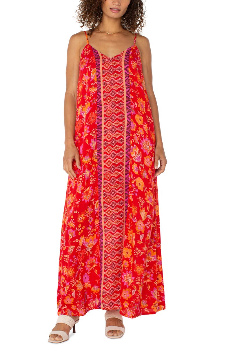 Liverpool Los Angeles Sleeveless Woven Maxi Dress, Alternate, color, 
