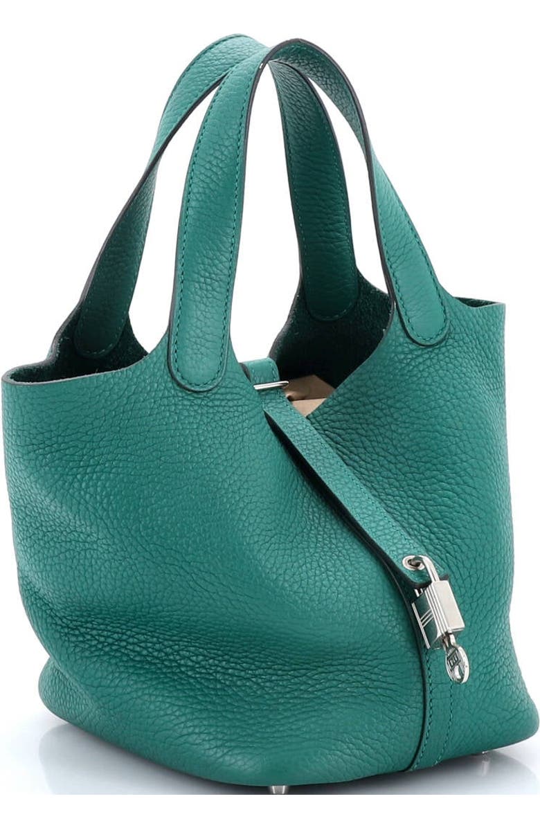 Pre-Owned Hermes Picotin Lock Bag Clemence PM, Alternate, color, Vert Vertigo