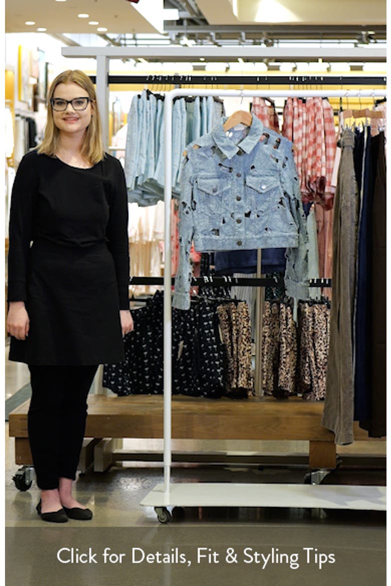 Chloe Eyelet Embroidered Denim Jacket video