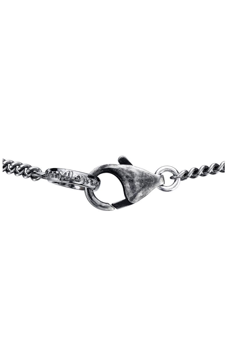 Bezel Diamond Star Pendant Necklace, Alternate, color, STERLING SILVER