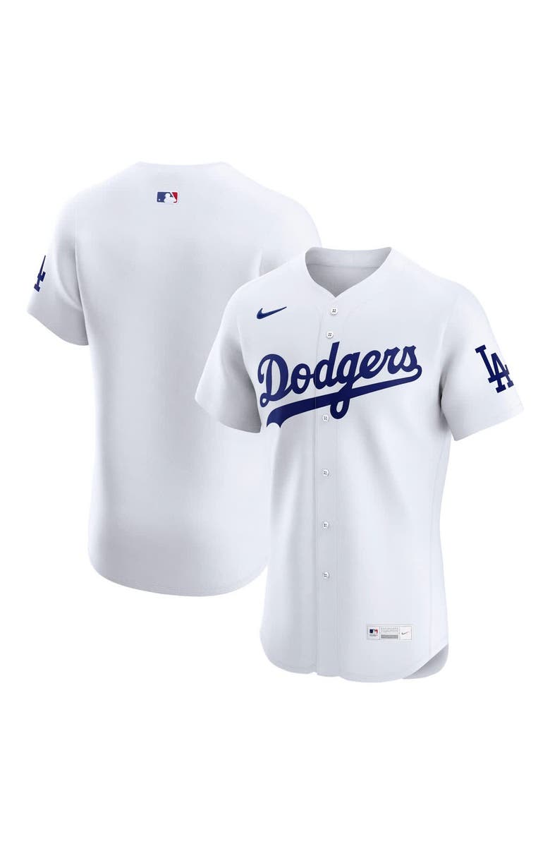 Nike Men's Nike White Los Angeles Dodgers Home Elite Jersey, Main, color, 