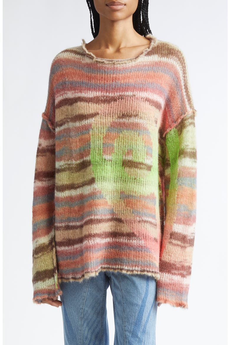 Pilgrim Loose Fit Mohair & Alpaca Blend Sweater, Main, color, AUTUMN LEAVES