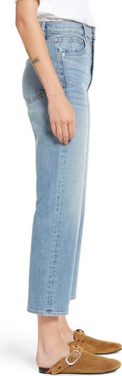 SLVRLAKE London High Waist Crop Straight Leg Jeans | Nordstrom