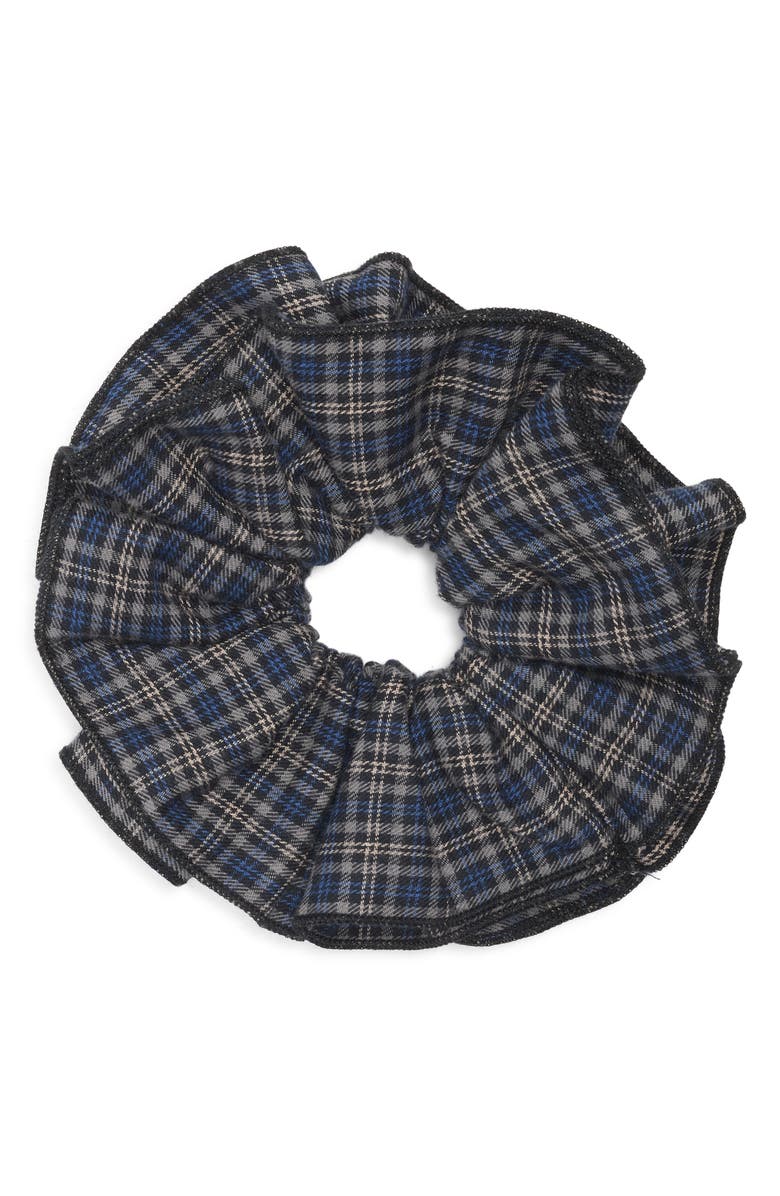 L. Erickson Gabi Scrunchie, Main, color, Blue/ Grey Multi