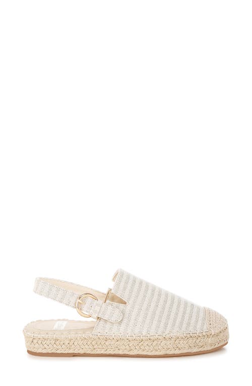 Rag & Co Zalli Slingback Espadrille Flat In Nude