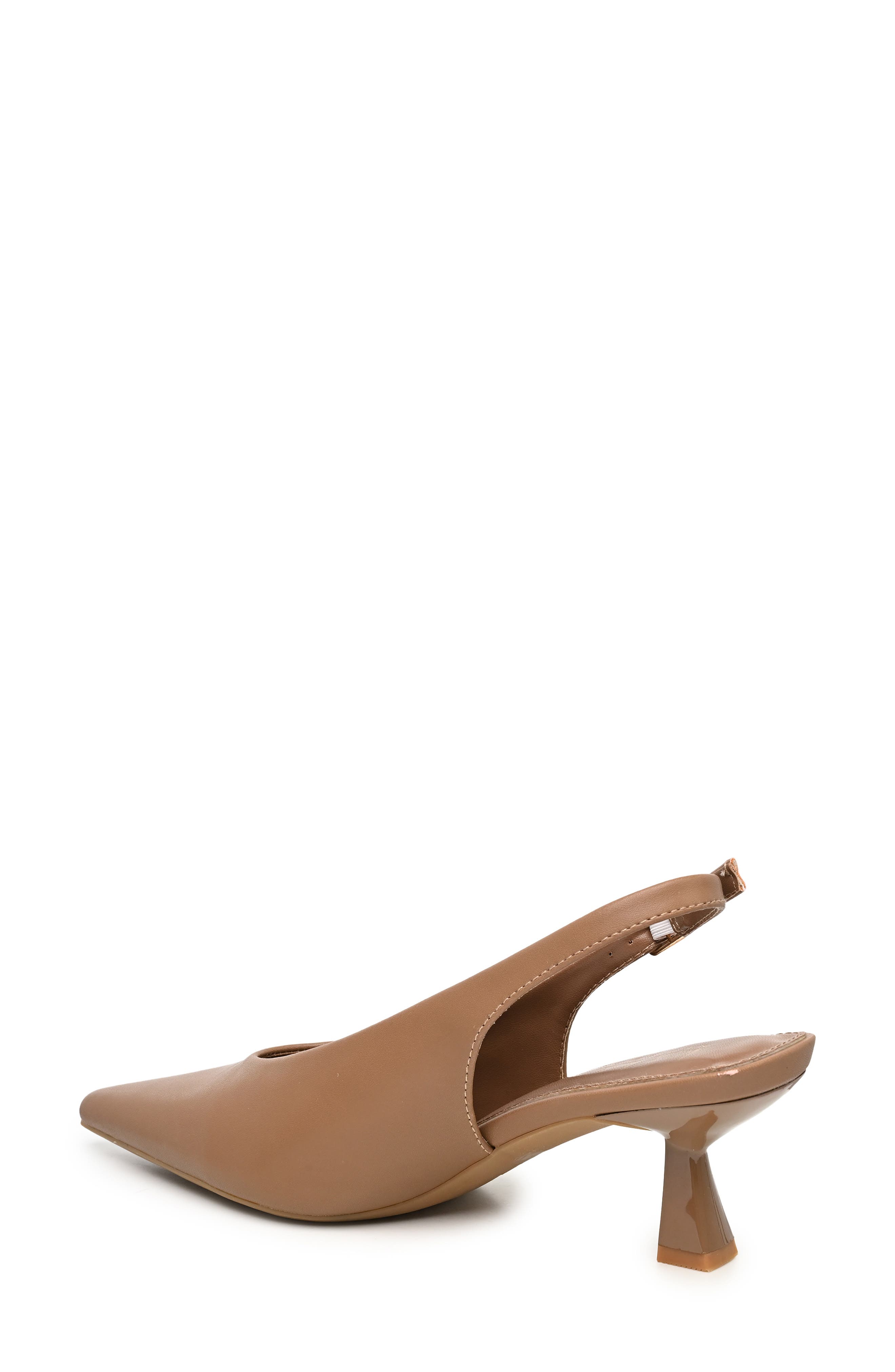 Bosna Faux Leather Slingback Pump, Alternate, color, LATTE