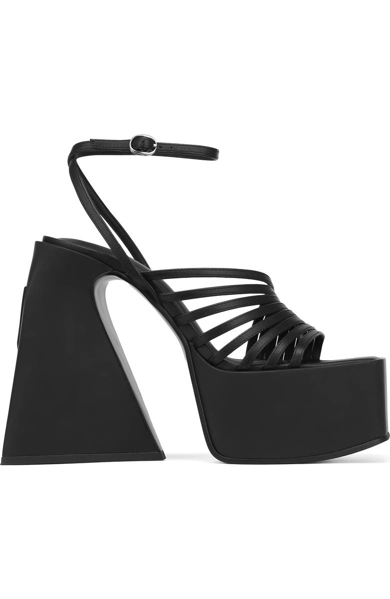 Naked Wolfe Emerald Strappy Platform Sandal, Alternate, color,