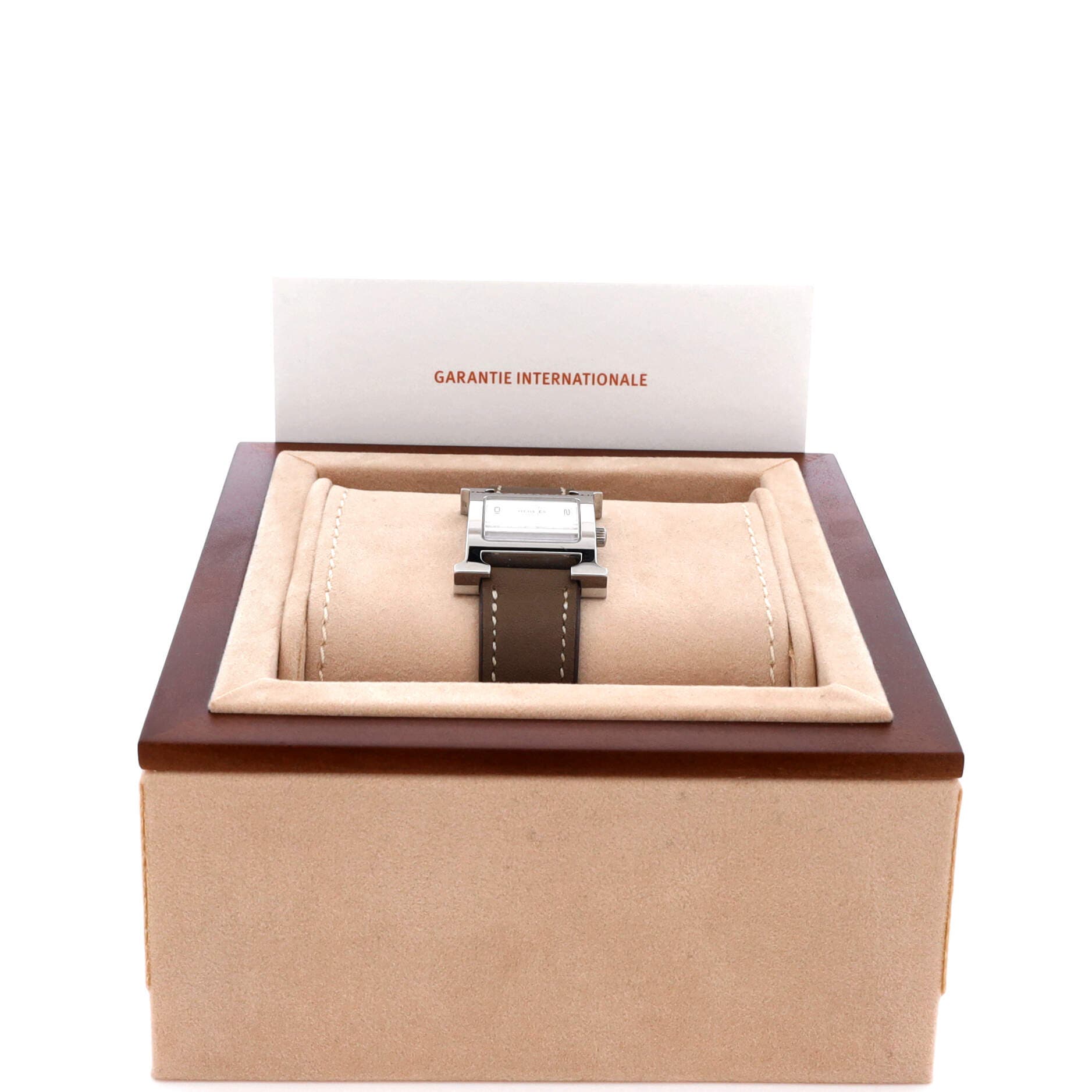 Heure H Quartz Watch Stainless Steel and Leather 21, Alternate, color, Gray