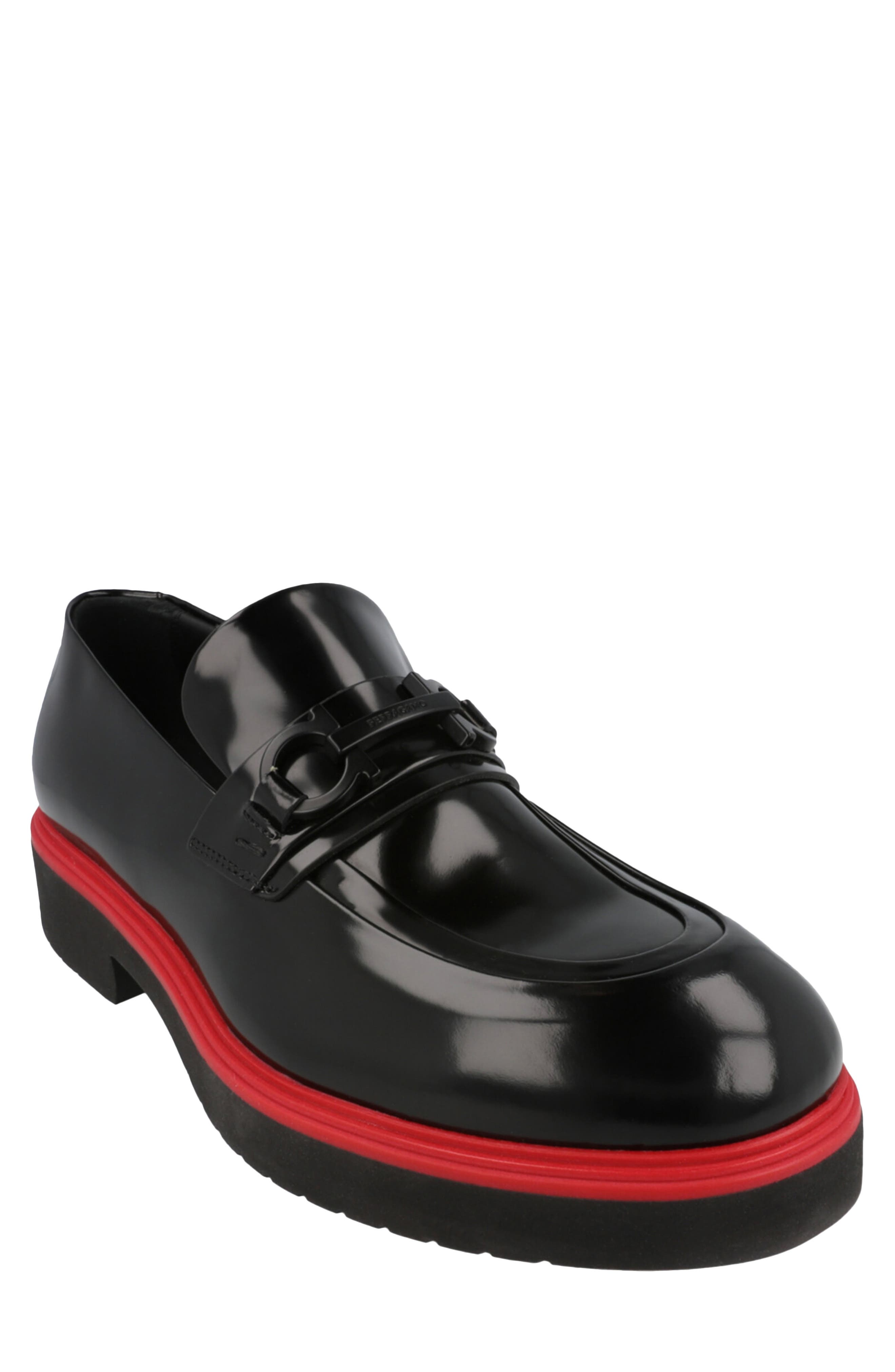 FERRAGAMO Fiorello Loafer, Main, color, Black