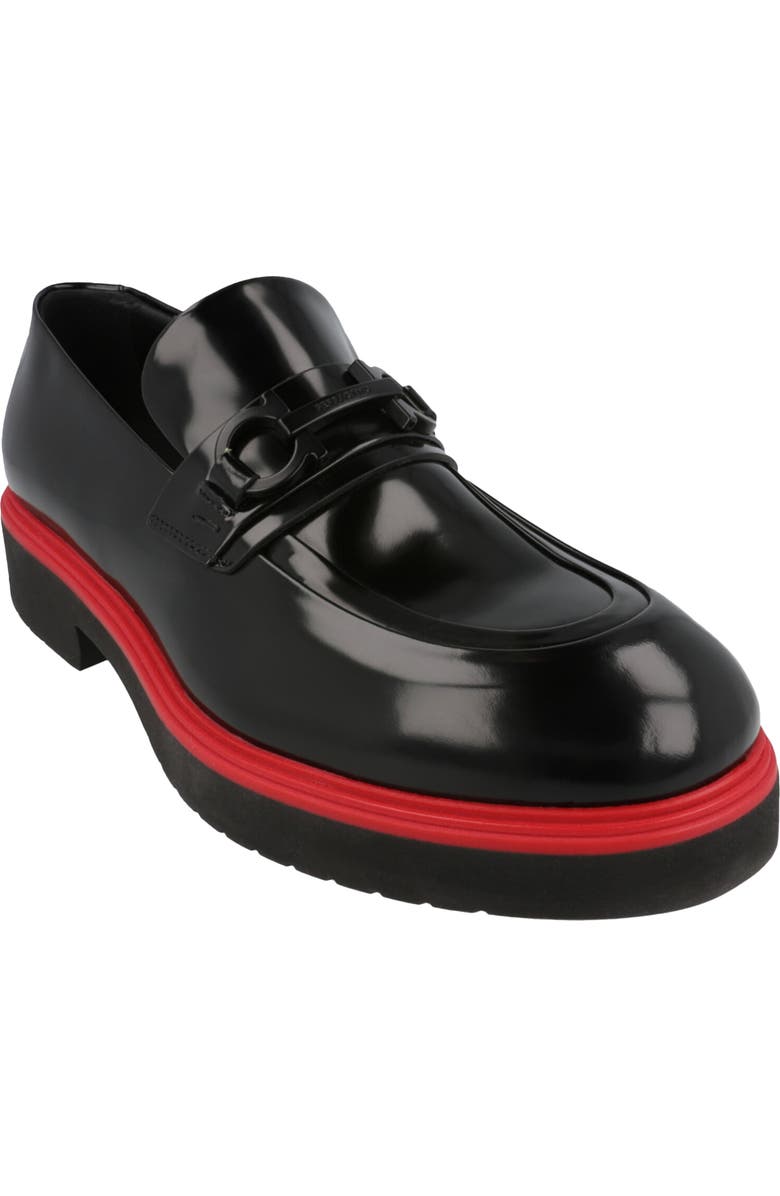 FERRAGAMO Fiorello Loafer, Main, color, Black