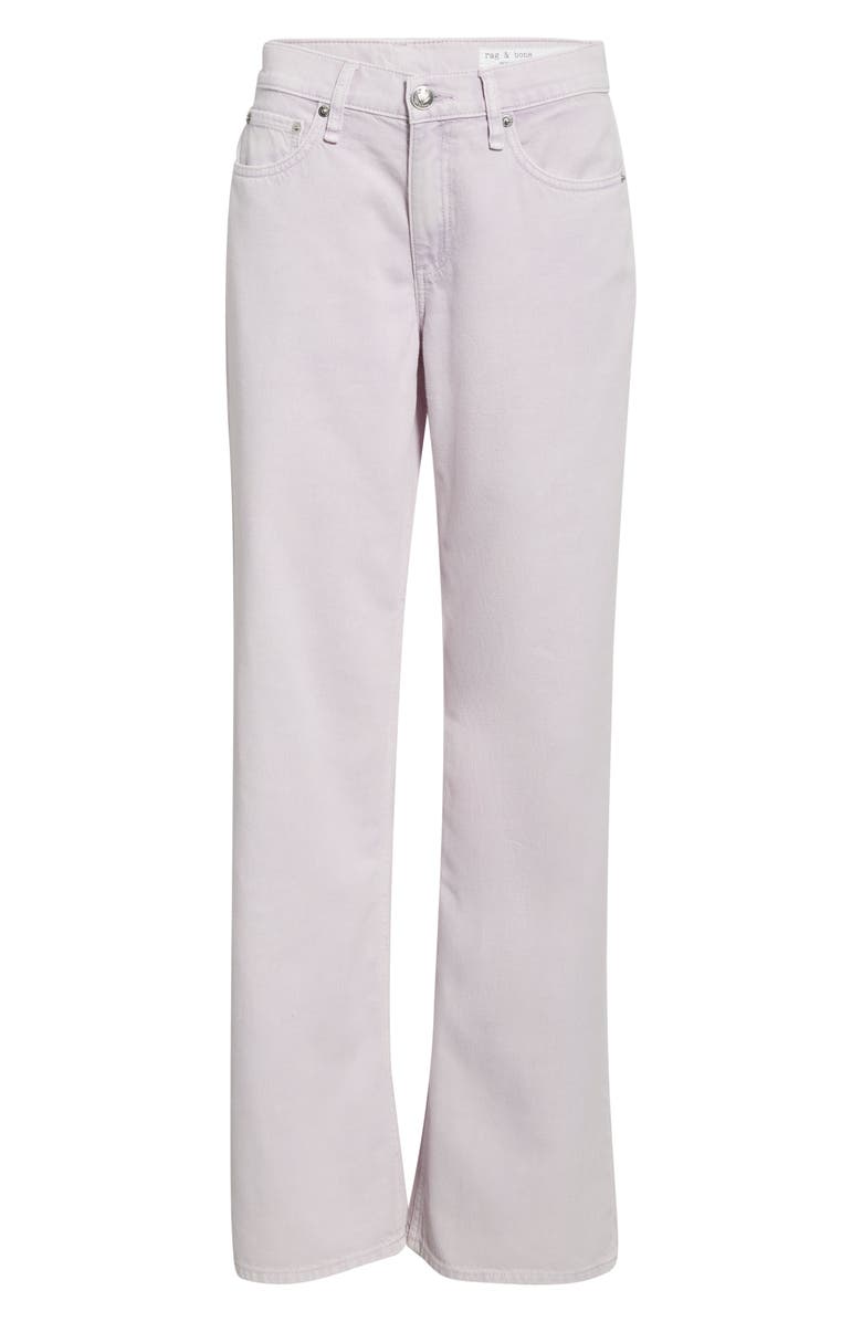 rag & bone Cam Straight Leg Flare Jeans, Main, color, Lilac