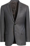Emporio Armani Grey Wool Herringbone Sport Coat