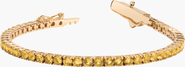 Aurate New York Lab Grown Citrine Tennis Bracelet