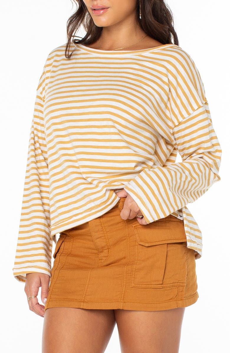 Roxy Good Vibes Stripe Top, Alternate, color,