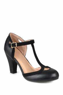 Journee Collection Olina T-Strap Pump - Narrow Width