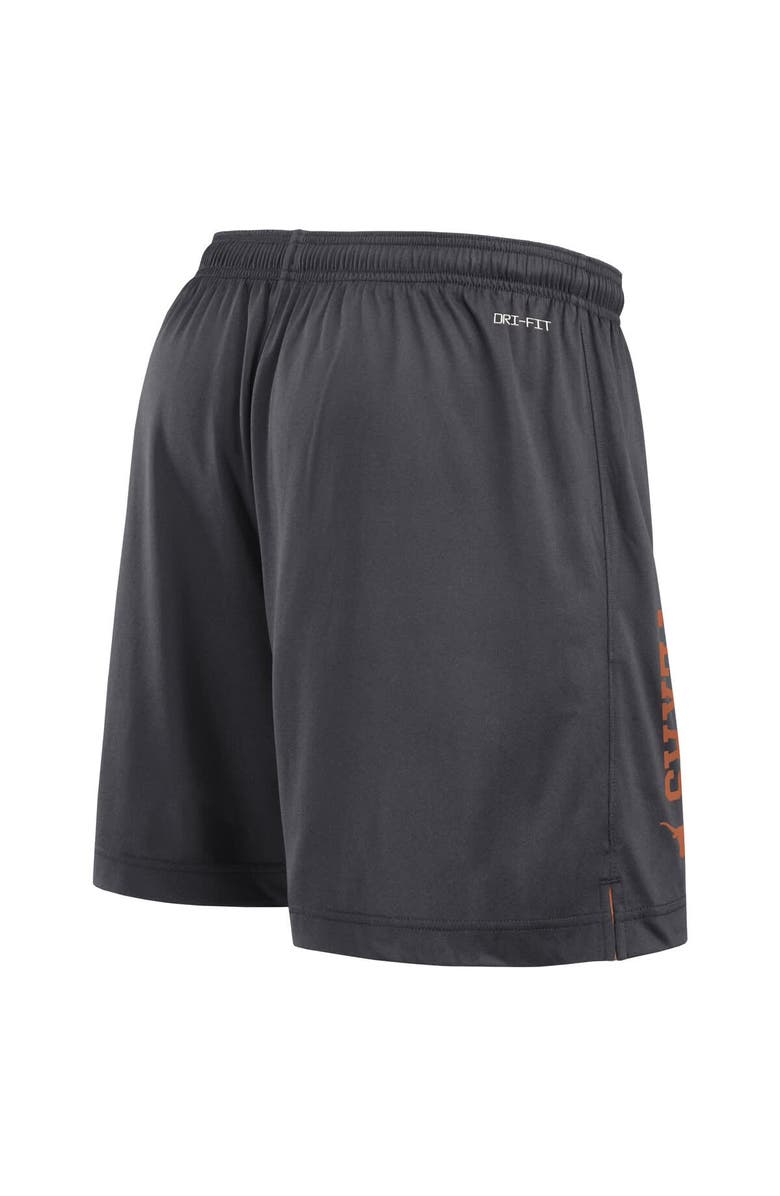 Nike Men's Nike Texas Orange/Anthracite Texas Longhorns Courtside Standard Issue Dri-FIT Reversible Shorts, Alternate, color, Burnt Orange