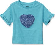 Lands' End Girls Short Sleeve Ruffle Tee