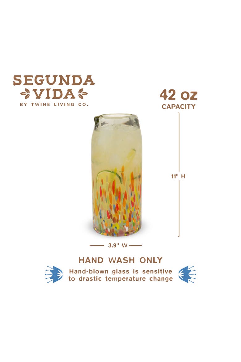 Segunda Vida Artistico Recycled Pitcher, Alternate, color, Multicolor