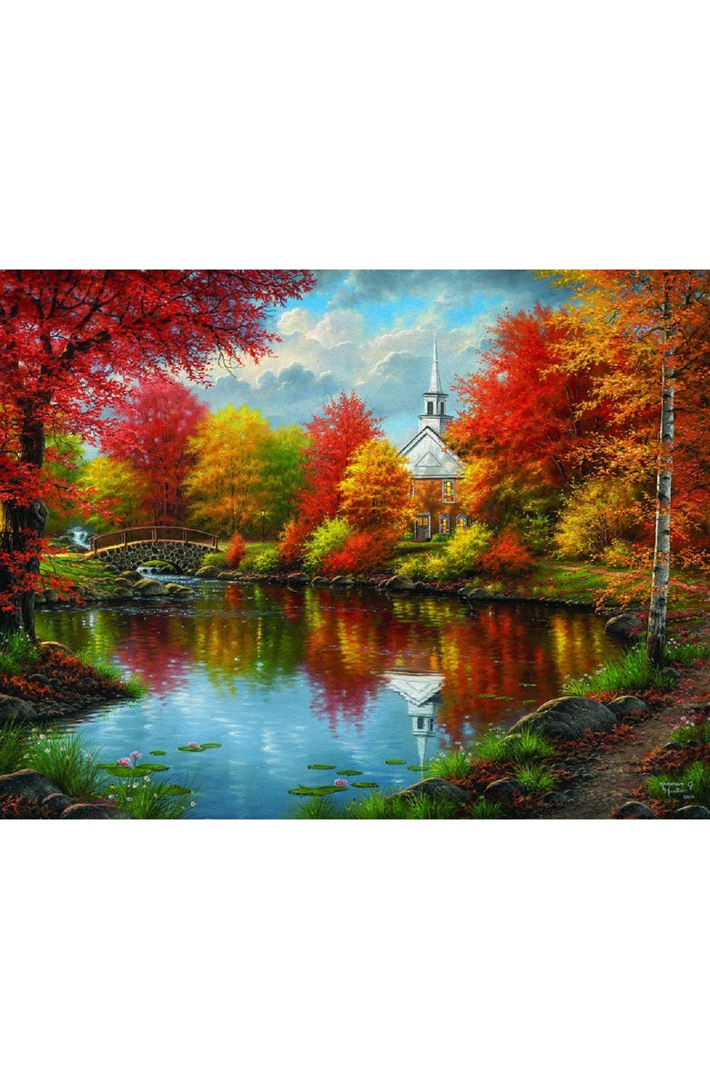 Sunsout Autumn Tranquility 1000 piece Jigsaw Puzzle for Adults Large Pieces, Alternate, color, Multicolor