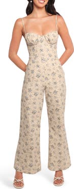 Petal & Pup Lemie Corset Sleeveless Wide Leg Jumpsuit