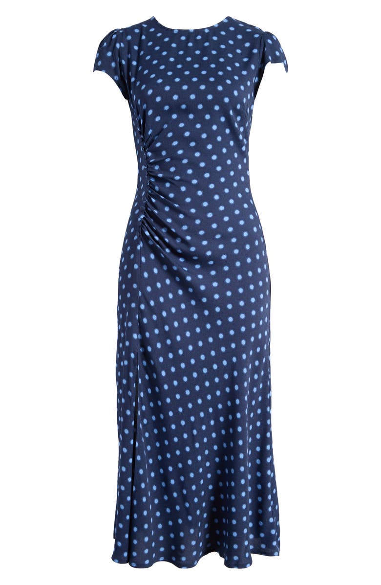 Reformation Frasier Polka Dot Midi Dress, Alternate, color, 
