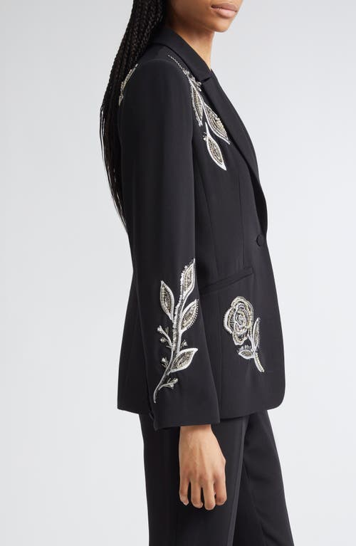 Cinq À Sept Cinq A Sept Karlie Metallic Paisley Blazer In Black