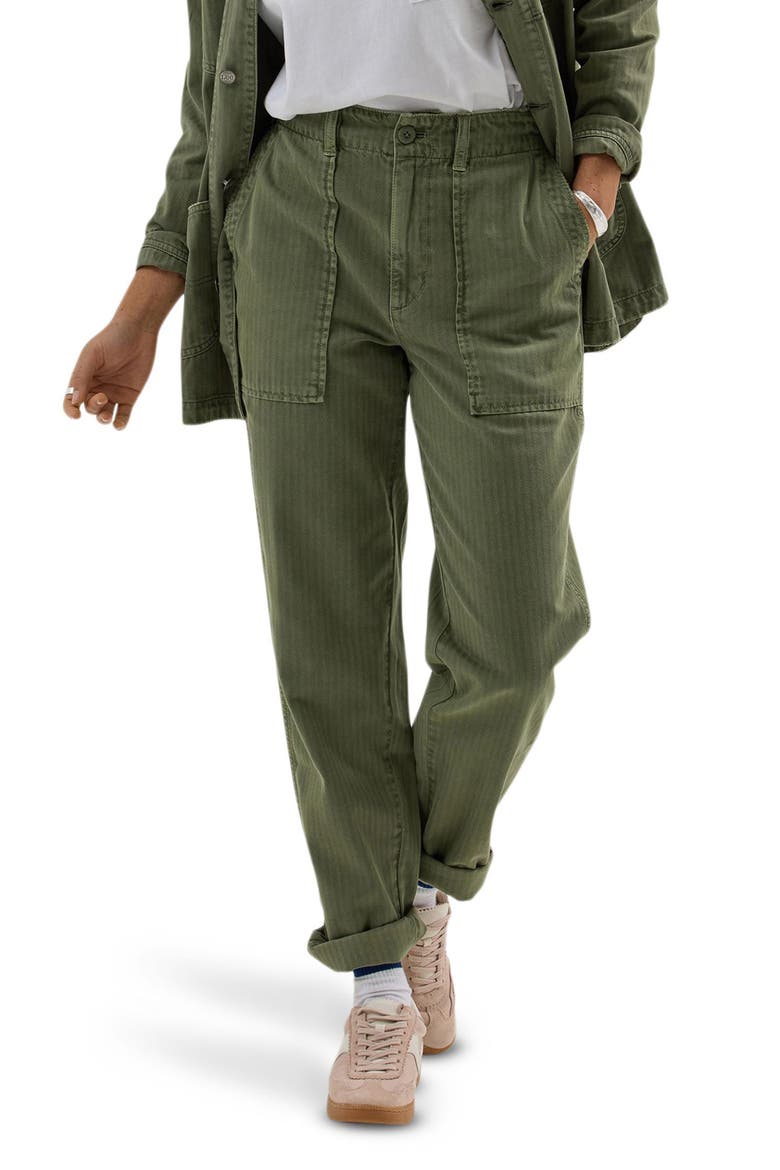 Slouchy Utility Pants, Main, color, MERCANTILE GREEN