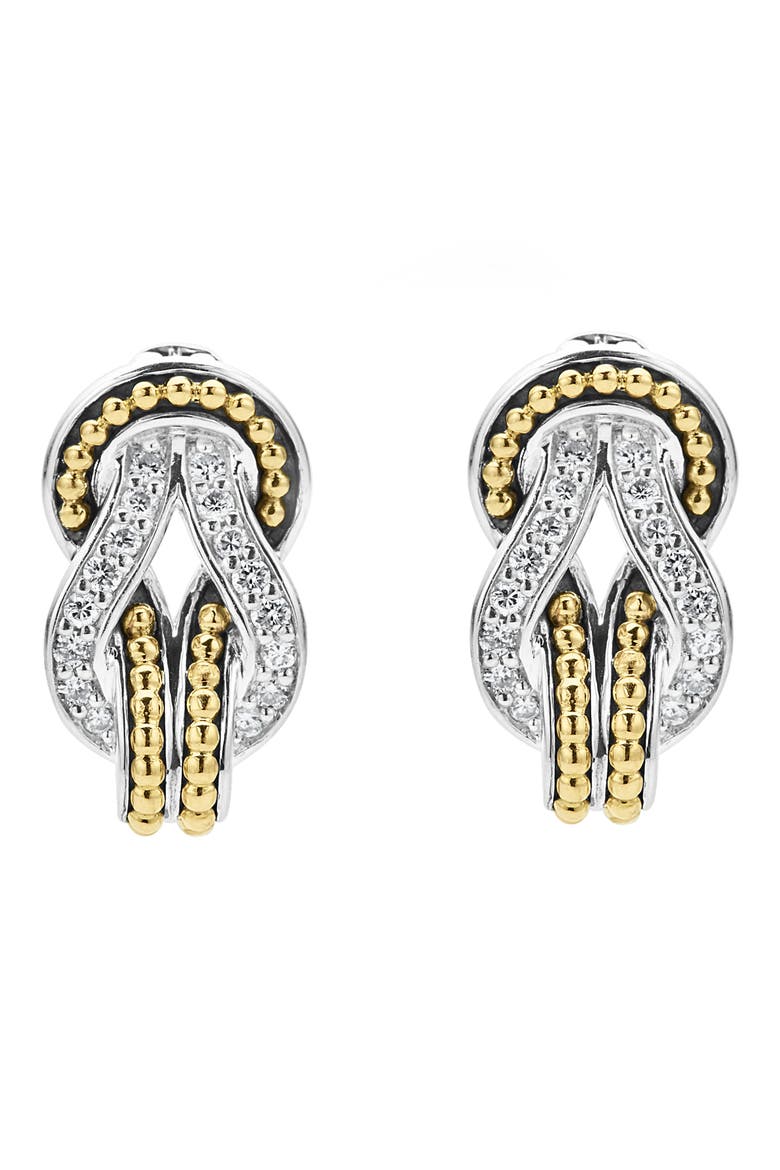 Newport Stud Earrings, Alternate, color, DIAMOND