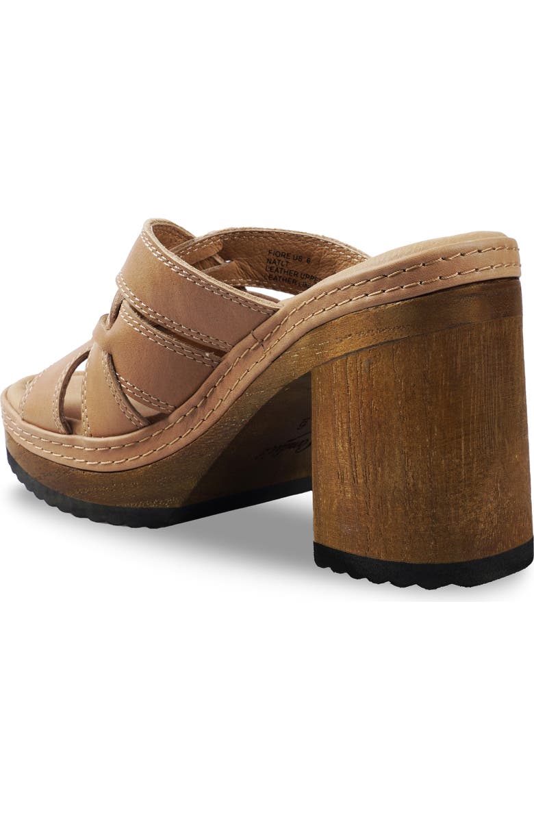 Candie's Fiore Platform Slide Sandal, Alternate, color, Natural Leather