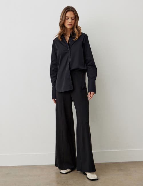 Finery London Matilda Ponte Jersey Trousers In Black