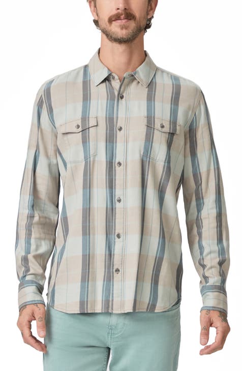 Everett Plaid Flannel Button-Up Shirt