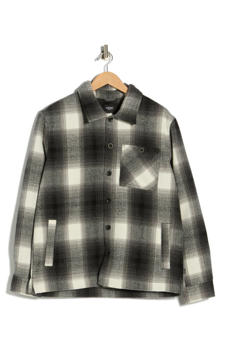 Union Flannel Shirt Jacket, Alternate, color, Tin